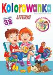 Literki. Kolorowanka. Autor: Ernest Błędowski, Kruszewski Włodzimierz. Dadada.pl Okładka książki Literki. Kolorowanka