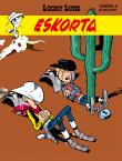 Lucky Luke. Eskorta. Tom 28. Autor: René Goscinny. Dadada.pl Okładka książki Lucky Luke. Eskorta. Tom 28