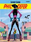 Lucky Luke. Phil Defer. Autor: Morris, Maria Mosiewicz. Dadada.pl Okładka książki Lucky Luke. Phil Defer