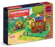 Opakowanie Magformers Log House Set Klocki magnetyczne 3D 87 elementów