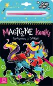 Magiczne koniki. Zdrapywanka z rysikiem. Autor: Podgórska Anna. Dadada.pl Okładka książki Magiczne koniki. Zdrapywanka z rysikiem