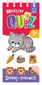 Magiczny quiz z kotkiem Dotknij i sprawdź. Autor: Podgórska Anna. Dadada.pl Okładka książki Magiczny quiz z kotkiem Dotknij i sprawdź
