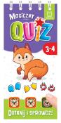 Magiczny quiz z liskiem Dotknij i sprawdź. Autor: Podgórska Anna. Dadada.pl Okładka książki Magiczny quiz z liskiem Dotknij i sprawdź