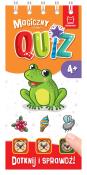 Magiczny quiz z żabką Dotknij i sprawdź. Autor: Podgórska Anna. Dadada.pl Okładka książki Magiczny quiz z żabką Dotknij i sprawdź