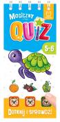 Magiczny quiz z żółwikiem. Dotknij i sprawdź, od 5 lat. Autor: Podgórska Anna. Dadada.pl Okładka książki Magiczny quiz z żółwikiem. Dotknij i sprawdź, od 5 lat