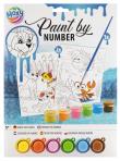 Opakowanie Malowanie po numerach A4 + farbki niebieski