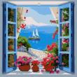 Opakowanie Malowanie po numerach - Pejzaż morski 40x40cm
