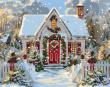 Opakowanie Malowanie po numerach - Świąteczny dom 40x50cm