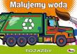 Malujemy wodą. Pojazdy. Autor: Opracowanie zbiorowe. Dadada.pl Okładka książki Malujemy wodą. Pojazdy