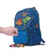 Opakowanie Mały Plecak Dinozaury z niebieskim panelem