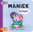 Maniek potrafi. Autor: Agnieszka Matz. Dadada.pl Okładka książki Maniek potrafi