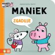 Maniek zgaduje. Autor: Agnieszka Matz. Dadada.pl Okładka książki Maniek zgaduje