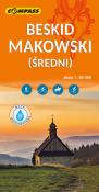 Mapa - Beskid Makowski 1:50 000. Wydawca: Compass. Dadada.pl Opakowanie Mapa - Beskid Makowski 1:50 000
