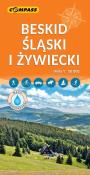 Mapa tur. - Beskid Śląski i Żywiecki laminowana. Autor:   Praca zbiorowa. Dadada.pl Okładka książki Mapa tur. - Beskid Śląski i Żywiecki laminowana