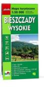 Mapa tur. - Bieszczady Wysokie 1:50 000 lam. Autor: praca zbiorowa. Dadada.pl Okładka książki Mapa tur. - Bieszczady Wysokie 1:50 000 lam