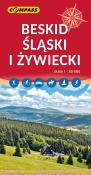 Mapa turystyczna - Beskid Śląski i Żywiecki w.2023. Autor:   Praca zbiorowa. Dadada.pl Okładka książki Mapa turystyczna - Beskid Śląski i Żywiecki w.2023