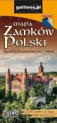 Mapa Zamków Polski 1:900 000 w.2023. Autor: poraca zbiorowa. Dadada.pl Okładka książki Mapa Zamków Polski 1:900 000 w.2023