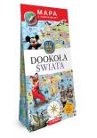 Mapy z naklejkami. Dookoła świata. Autor: Adamczak Agata, Kodyniak Anna. Dadada.pl Okładka książki Mapy z naklejkami. Dookoła świata