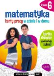 Matematyka. Karty pracy w szkole i w domu. Klasa 6. Autor: Dorota Paś. Dadada.pl Okładka książki Matematyka. Karty pracy w szkole i w domu. Klasa 6