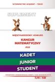 Matematyka z wesołym kangurem - Suplement 2022 (Kadet/Junior/Student). Autor: Bobiński Zbigniew, Piotr Jędrzejewicz, Krause Agnieszka. Dadada.pl Okładka książki Matematyka z wesołym kangurem - Suplement 2022 (Kadet/Junior/Student)