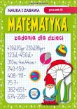Matematyka Zadania dla dzieci Poziom III. Autor: Guzowska Beata. Dadada.pl Okładka książki Matematyka Zadania dla dzieci Poziom III