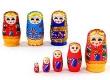 Opakowanie Matrioszka drewniana 5w1