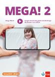 Mega! 2 zeszyt ćwiczeń. Autor: Kinga Olech. Dadada.pl Okładka książki Mega! 2 zeszyt ćwiczeń