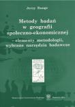 Metody badań w geografii społeczno-ekonomicznej.... Autor: Jerzy Runge. Dadada.pl Okładka książki Metody badań w geografii społeczno-ekonomicznej...