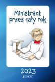 Ministrant przez cały rok 2023. Autor: Hubert Wołącewicz. Dadada.pl Okładka książki Ministrant przez cały rok 2023