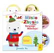 Okładka książki Misio Zbysio szuka Świętego Mikołaja. Ruchome elementy wyd. 2024