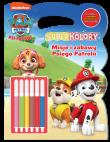 Misje i zabawy Psiego Patrolu. Psi Patrol. SuperKolory. Autor: Opracowanie zbiorowe. Dadada.pl Okładka książki Misje i zabawy Psiego Patrolu. Psi Patrol. SuperKolory