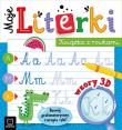 Moje literki. Książka z rowkami. Wzory 3D. Zabawy grafomotoryczne, terapia ręki. Autor: Michalec Bogusław. Dadada.pl Okładka książki Moje literki. Książka z rowkami. Wzory 3D. Zabawy grafomotoryczne, terapia ręki
