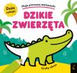 Moje pierwsze malowanki. Dzikie zwierzęta. Gruby obrys. Autor: Opracowanie zbiorowe. Dadada.pl Okładka książki Moje pierwsze malowanki. Dzikie zwierzęta. Gruby obrys