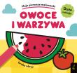 Moje pierwsze malowanki. Owoce i warzywa. Autor: Opracowanie zbiorowe. Dadada.pl Okładka książki Moje pierwsze malowanki. Owoce i warzywa