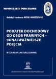 Monografie Podatkowe: Podatek dochodowy od osób prawnych - 94 najważniejsze pojęcia. Autor: Witold Modzelewski. Dadada.pl Okładka książki Monografie Podatkowe: Podatek dochodowy od osób prawnych - 94 najważniejsze pojęcia