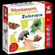 Montessori. Karty sensoryczne. Zwierzęta 2+. Autor: Dołhun Katarzyna, Katarzyna Fus. Dadada.pl Okładka książki Montessori. Karty sensoryczne. Zwierzęta 2+