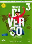 Mundo Diverso 3 B1 podręcznik + ćwiczenia. Autor: Alonso Encina, Corpas Jaime, Gambluch Carina. Dadada.pl Okładka książki Mundo Diverso 3 B1 podręcznik + ćwiczenia