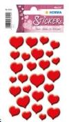 Opakowanie Naklejka Magic czerwone serca