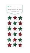 Opakowanie Naklejki brokatowe 3D Gwiazdki (18 sztuk)