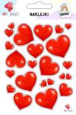 Opakowanie Naklejki dla dzieci Serca