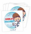 Opakowanie Naklejki Dzielny pacjent - Dentysta 60mm 60szt