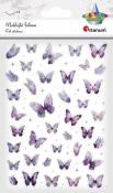 Opakowanie Naklejki foliowe Motyle fioletowe i holograficzne