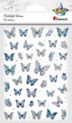 Opakowanie Naklejki foliowe Motyle niebieskie i holograficzne