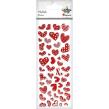Opakowanie Naklejki foliowe serca mix 49szt.