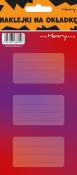 Opakowanie Naklejki na zeszyty - Czerwono-fioletowe (12szt)