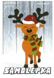 Opakowanie Naklejki papierowe Mini - Renifer