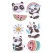 Opakowanie Naklejki puffy pandy 7 szt.