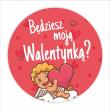 Opakowanie Naklejki walentynkowe - Będziesz moją... 24szt