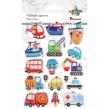 Opakowanie Naklejki wypukłe pojazdy użytkowe mix 17szt.