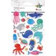 Opakowanie Naklejki wypukłe zwierzęta wodne mix 18szt.